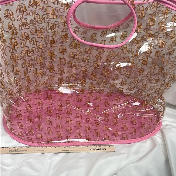Dooney & Bourke Pink Transparent Tote Bag - Picture 3 of 4